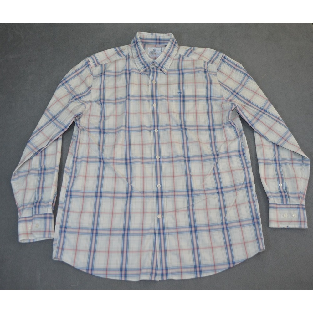 Southern Tide Intracoastal Long Sleeve Shirt Mens Large Button Down Stretch